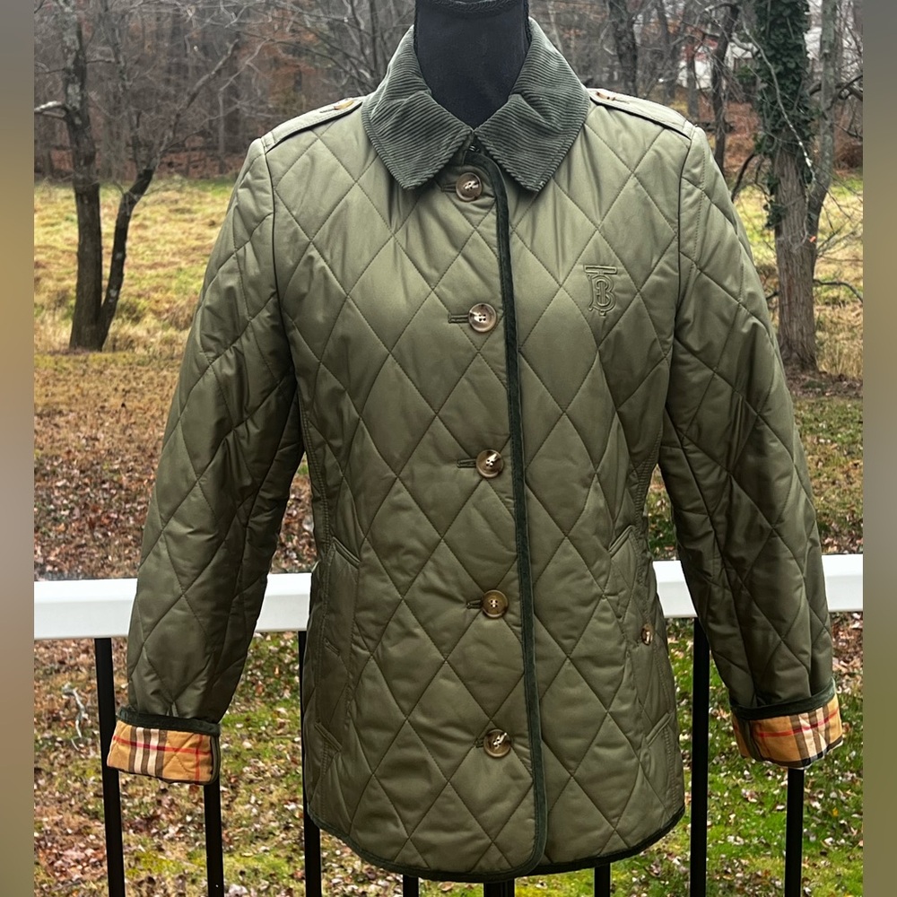 Burberry Fernhill Quilted Authentic Utility Jacket Size large
